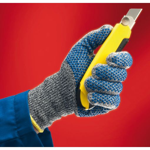 Vágásbiztos kesztyű, kötött, kétoldalt pontozott, Safe-Knit® GP 72-065 | Vágásbiztos kesztyűk