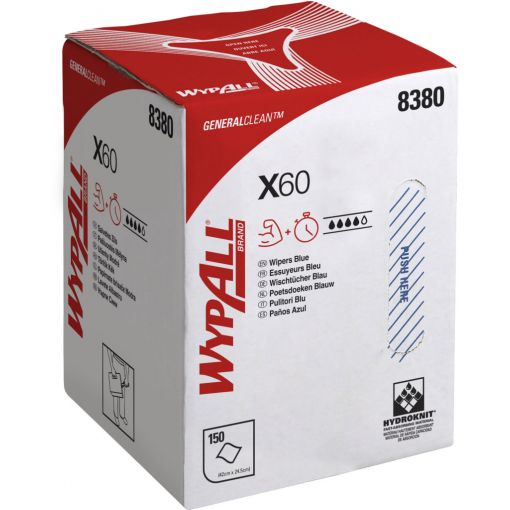 Törlőkendő WypAll® X60 General Clean™, Multibox | Törlőkendők, ipari papírtörlők