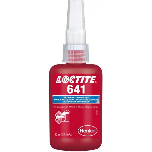 Csapágyrögzítő, Loctite® 641, közepes szilárdságú | Ragasztó anyagok