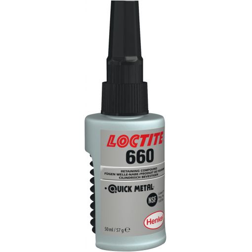 Csapágyrögzítő, Loctite® 660 Quick Metall, nagy szilárdságú | Ragasztó anyagok