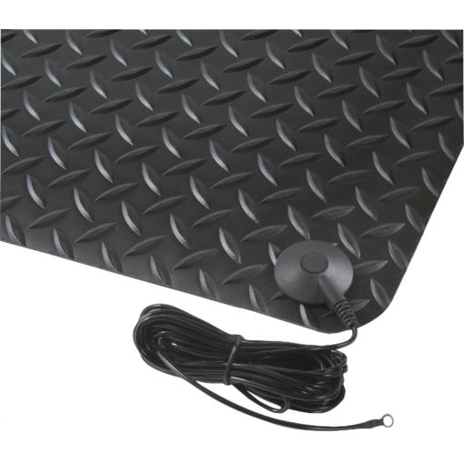 Álláskönnyítő szőnyeg, Diamond Black ESD | Ipari szőnyegek, padlólemezek, csúszásgátlók