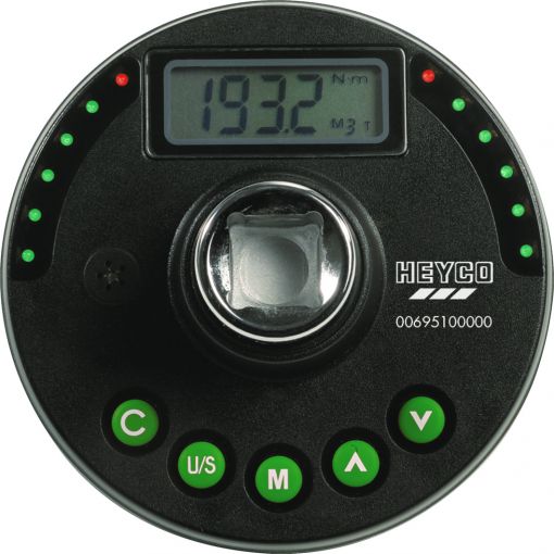 Nyomatékmérő adapter, digitális, 40-200Nm, 0-360°, 1/2&quot;, HEYCO | Nyomatékkulcsok és kiegészítők