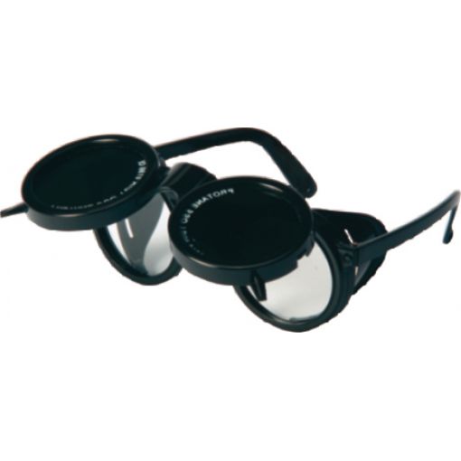 Hegesztőszemüveg, felhajtható, hőálló műanyag keretes, LUX OPTICAL EUROLUX STEM | Védőszemüvegek