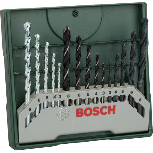 Csigafúró és bit készlet X-Line, Bosch, 15 részes | Fafúrók