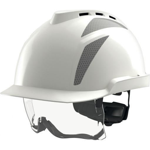 Védősisak, V-Gard® 930, integrált szemvédelemmel | Építőipari- és ipari védősisak