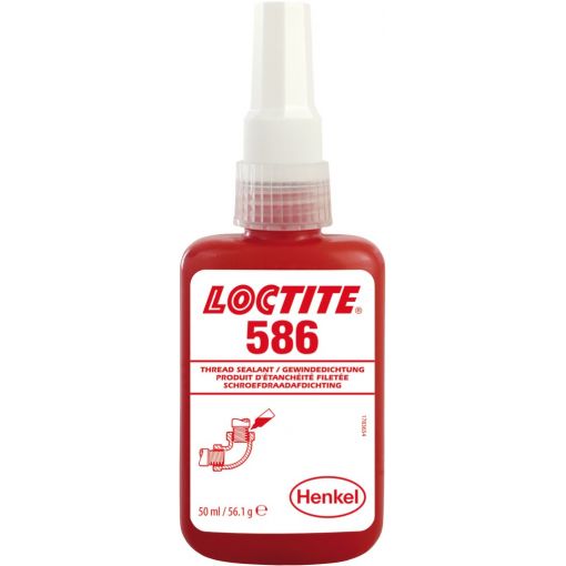 Menettömítő, Loctite® 586, nagy szilárdságú | Ragasztó anyagok