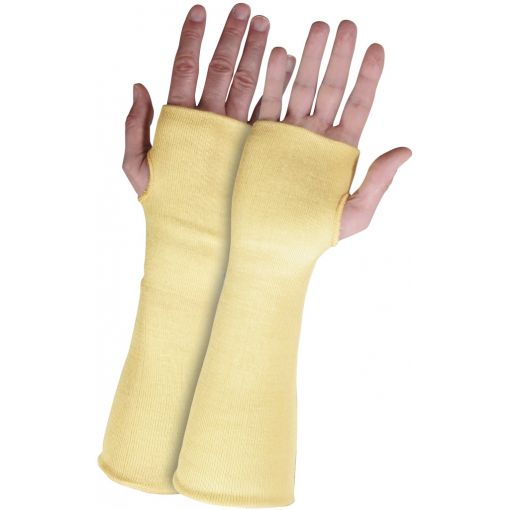 Vágásbiztos alkarvédő, hőálló, ARMEX® 961, hüvelykujjlyukkal | Kézvédelem