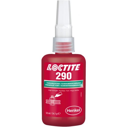 Csavarrögzítő, Loctite® 290, közepes/nagy szilárdságú, kapilláris hatású | Ragasztó anyagok