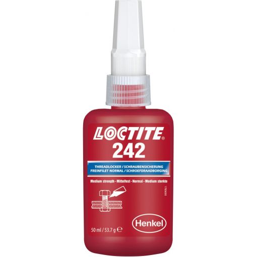 Csavarrögzítő, Loctite® 242, közepes szilárdságú | Ragasztó anyagok