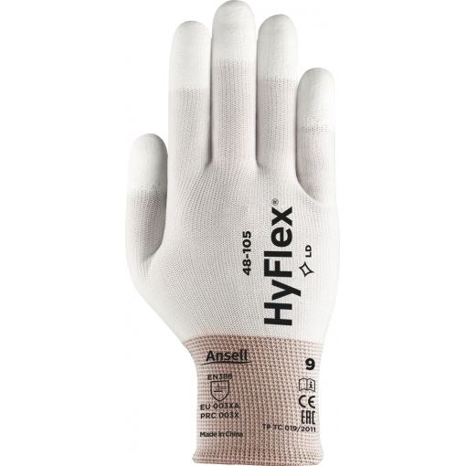 Mechanikai kesztyű, ujjvégmártott, HyFlex® 48-105 | Szerelő védőkesztyűk