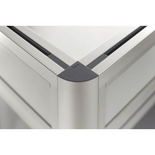 Profil, X 8 90°, XMS lekerekített külső felülettel | Profilok XMS