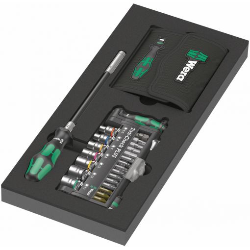 Modul bit + dugókulcs készlet Kraftform Kompakt und Tool-Check PLUS, Set 1 | Szerszámkocsik, szerszámkocsi tartozékok