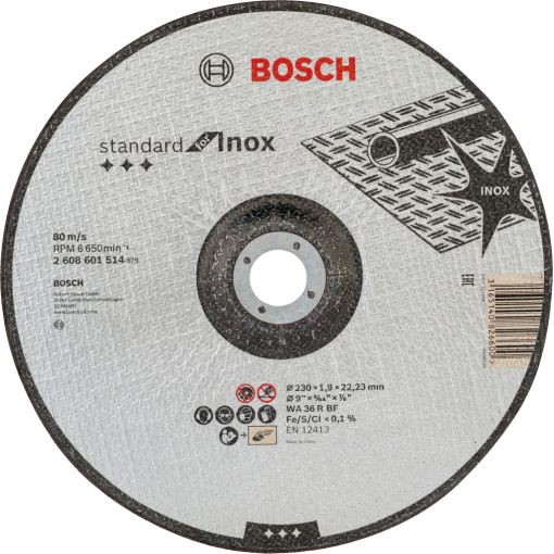 Vágótárcsa Standard for Inox Bosch | Tisztító és vágókorongok, gyémánttárcsák, köszörűkövek, turbomarók