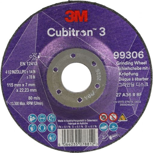 Tisztítókorong Cubitron™ 3 | Tisztító és vágókorongok, gyémánttárcsák, köszörűkövek, turbomarók
