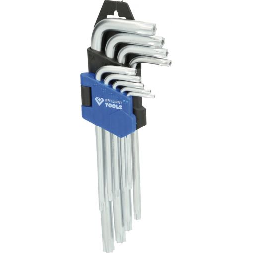 TORX® BO kulcskészlet, TX10-TX50, 9 részes, BRILLIANT TOOLS | Hajlított kulcsok
