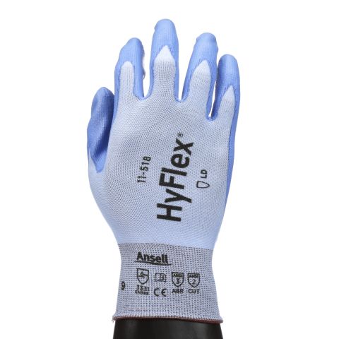Vágásbiztos védőkesztyű, HyFlex® 11-518 | Vágásbiztos kesztyűk